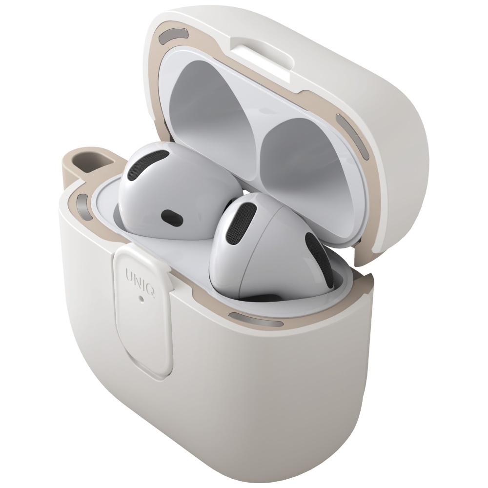 Uniq Clyde Lock dėklas AirPods 4 – smėlio