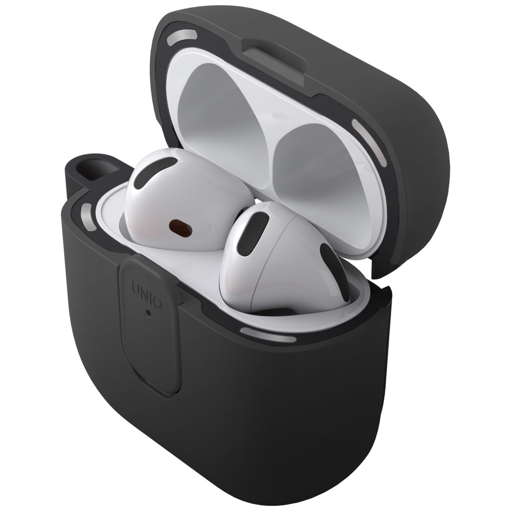 Uniq Clyde Lock Case dėklas AirPods 4 – juodas