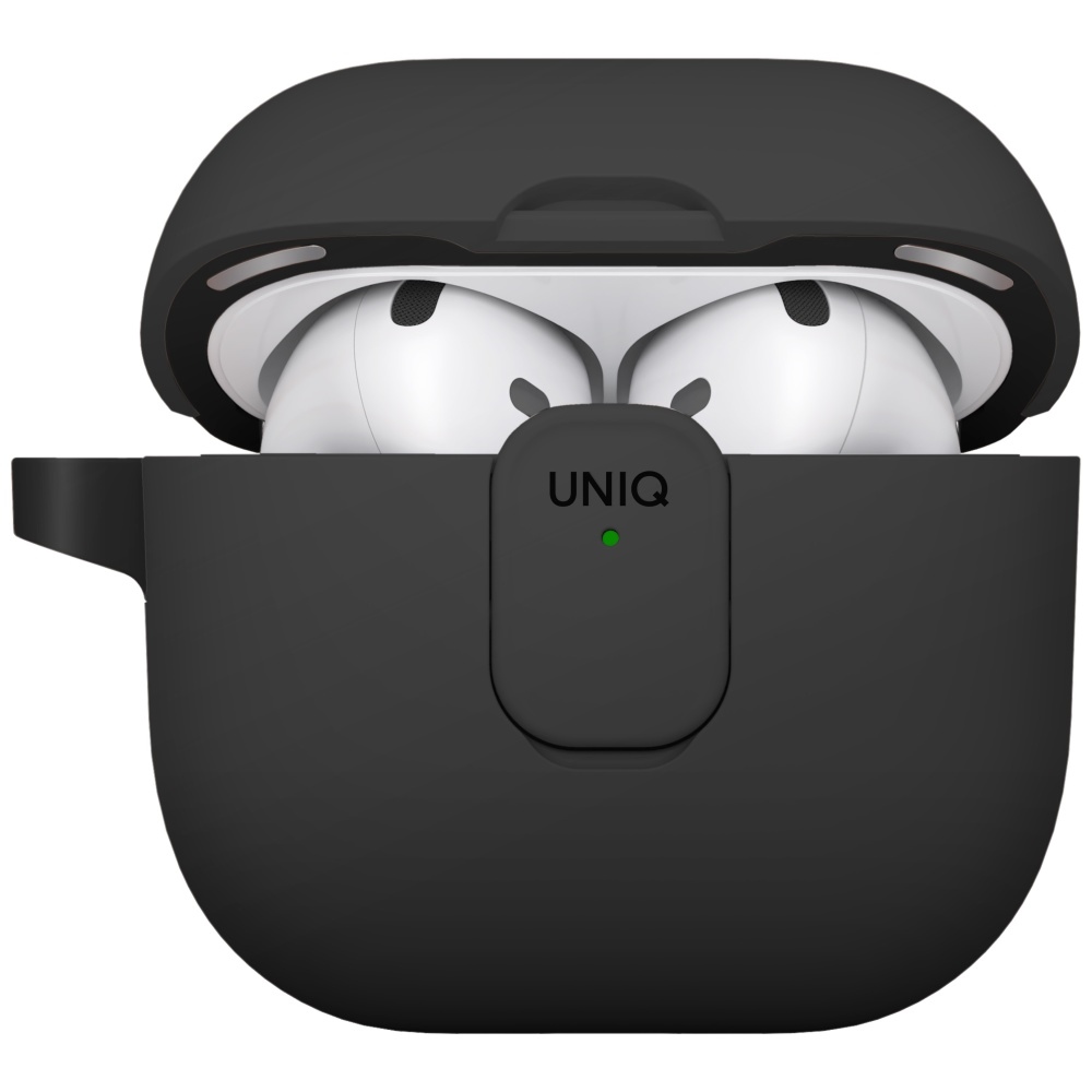 Uniq Clyde Lock Case dėklas AirPods 4 – juodas