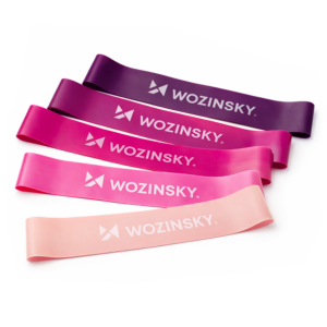 Mini pasipriešinimo juostos Wozinsky WGO-5A iš TPE - 5 vnt.