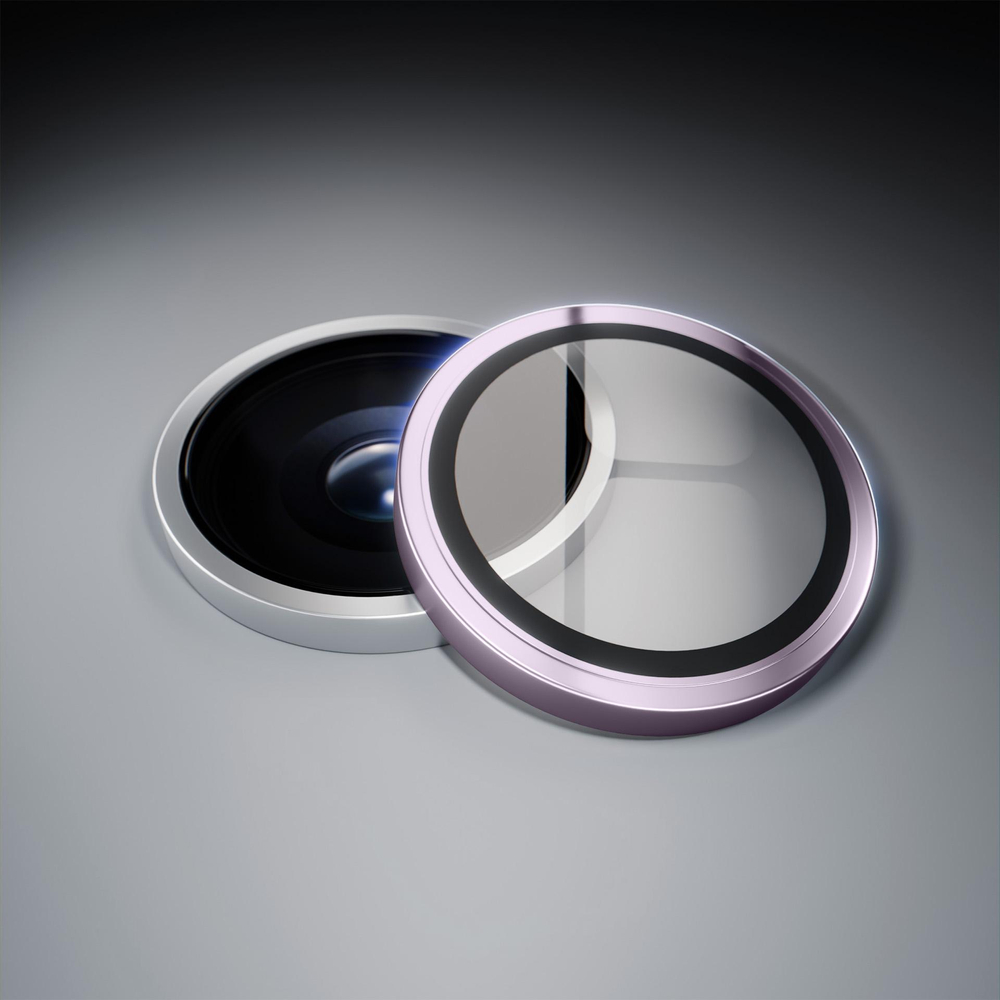 3mk Lens Protection Pro grūdintas stiklas, skirtas iPhone 16e – violetinė