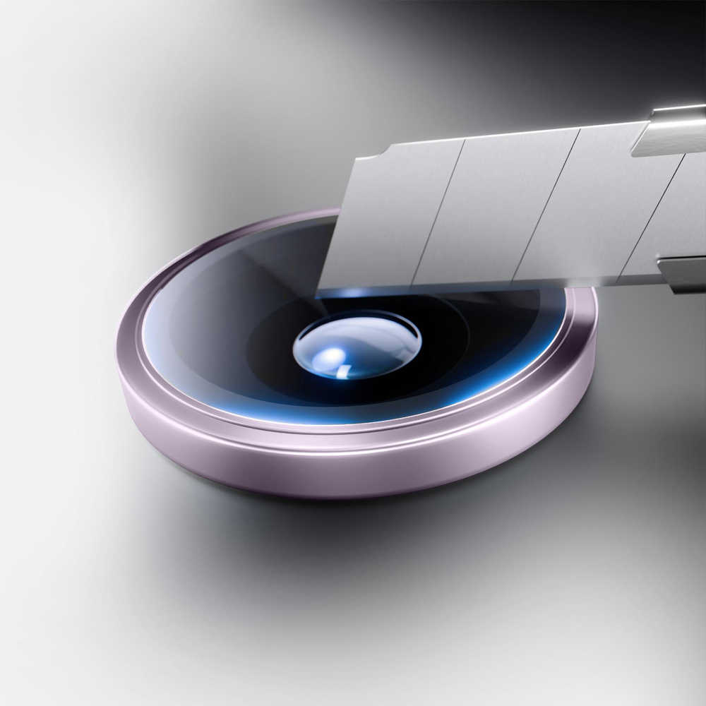 3mk Lens Protection Pro grūdintas stiklas, skirtas iPhone 16e – violetinė