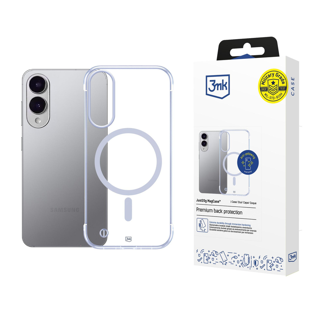 3mk Just20g MagCase, skirtas Samsung Galaxy S25 Edge – skaidrus
