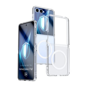 3mk Armor MagCase, skirtas Samsung Galaxy Z Flip 7 – skaidrus
