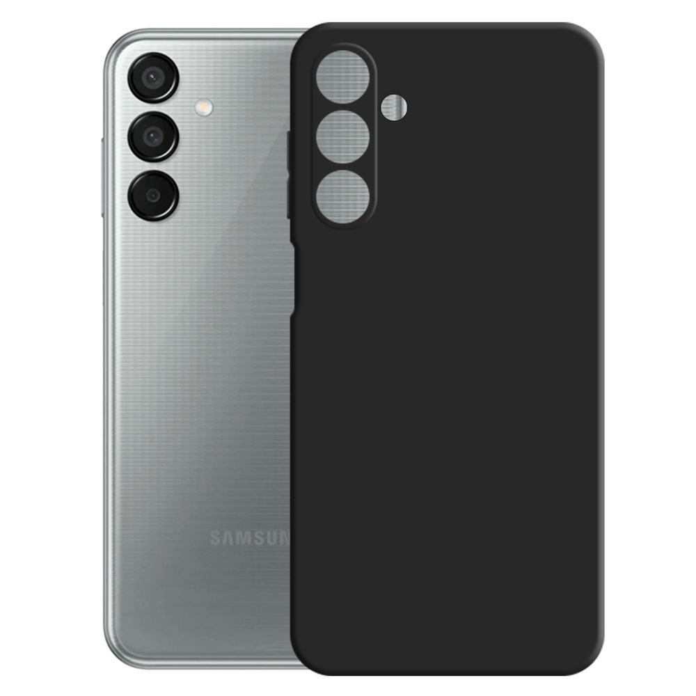 3mk Matt Case Pro, skirtas Samsung Galaxy M15 5G – matinė juoda
