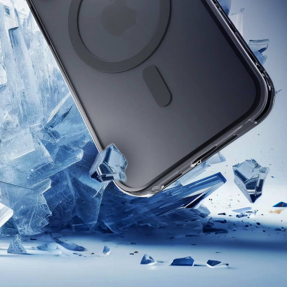 3mk Frosty MagCase, skirtas iPhone 17 – juodas