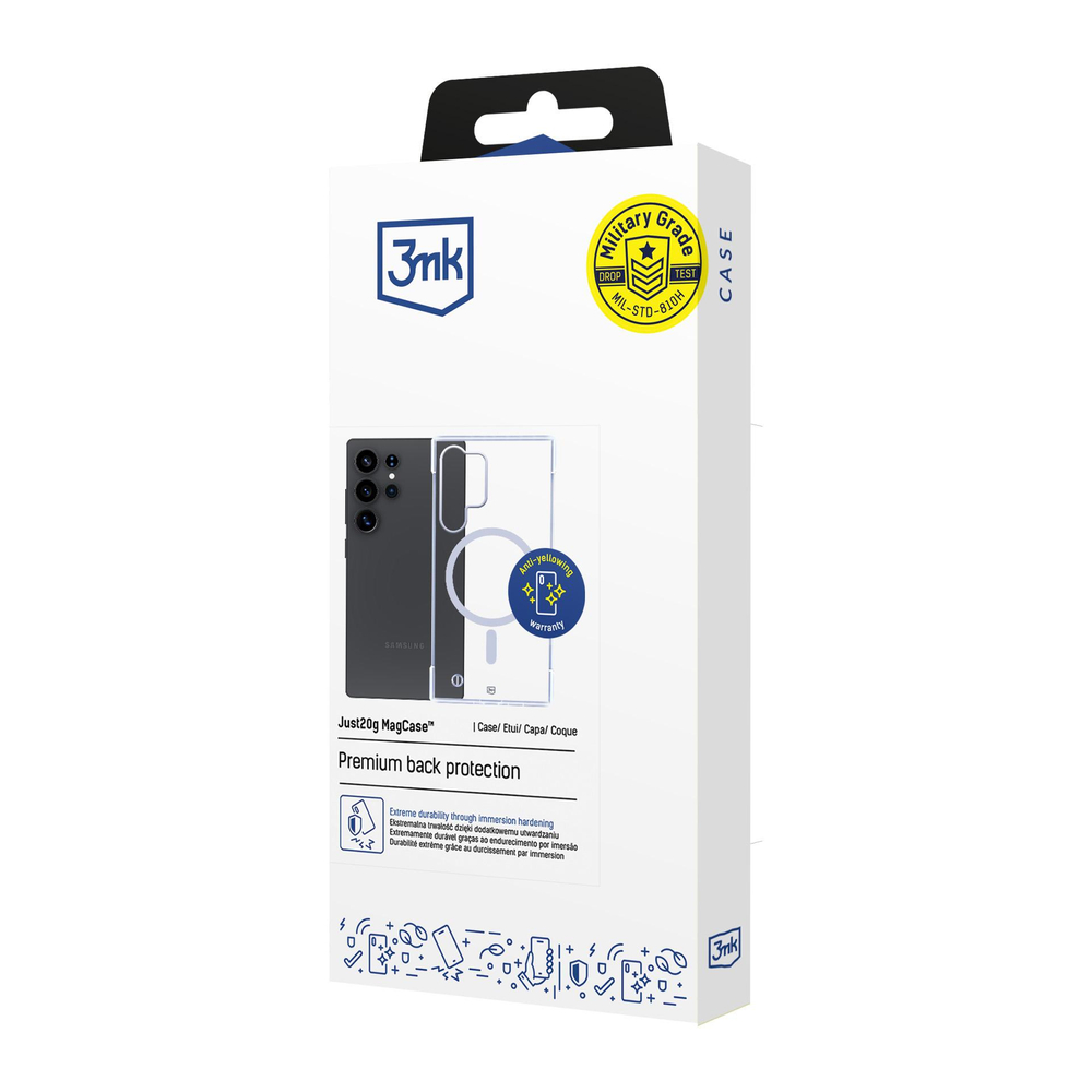 3mk Just20g MagCase, skirtas Samsung Galaxy S25 Ultra – skaidrus