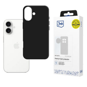 3mk Matt Case Pro, skirtas Apple iPhone 17 - matinė juoda