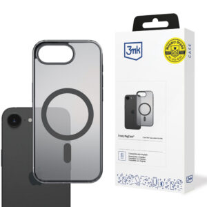 3mk Frosty MagCase, skirtas iPhone 16E – juodas