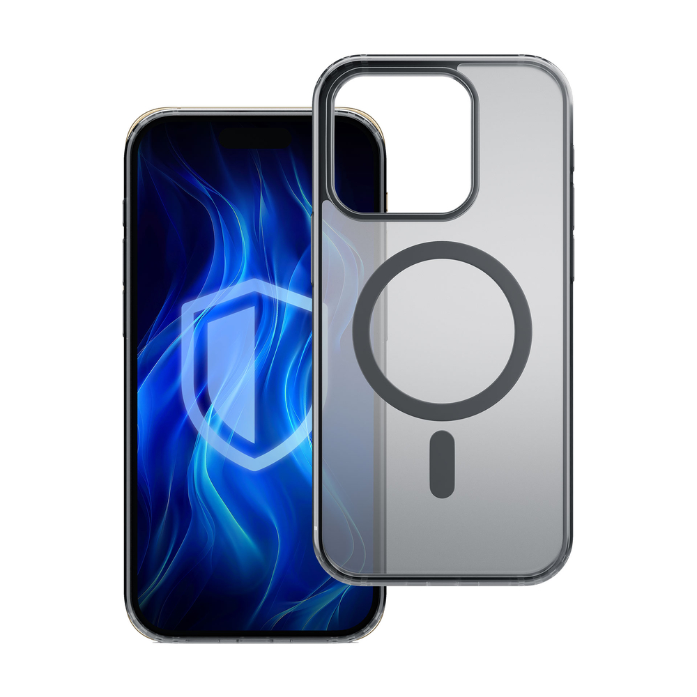 3mk Frosty MagCase Black, skirtas iPhone 16 Pro - juodas