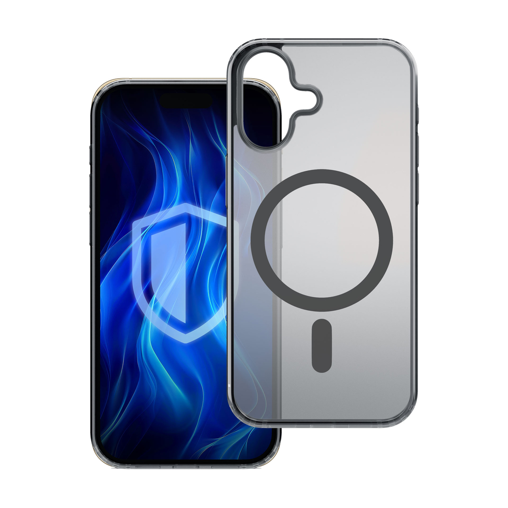 3mk Frosty MagCase, skirtas iPhone 16 Plus – juodas