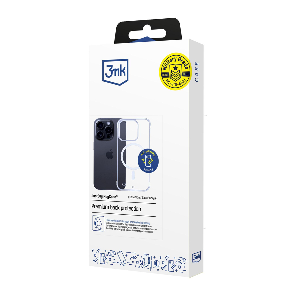 3mk Just20g MagCase, skirtas iPhone 14 Pro Max – skaidrus