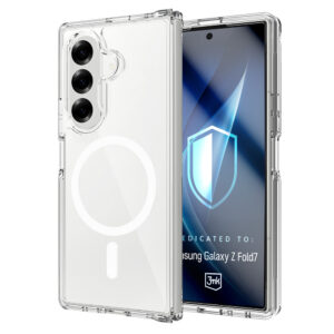 3mk Armor MagCase, skirtas Samsung Galaxy Z Fold 7 – skaidrus