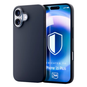 3mk Hardy Silicone MagCase, skirtas iPhone 16 Plus – pilka