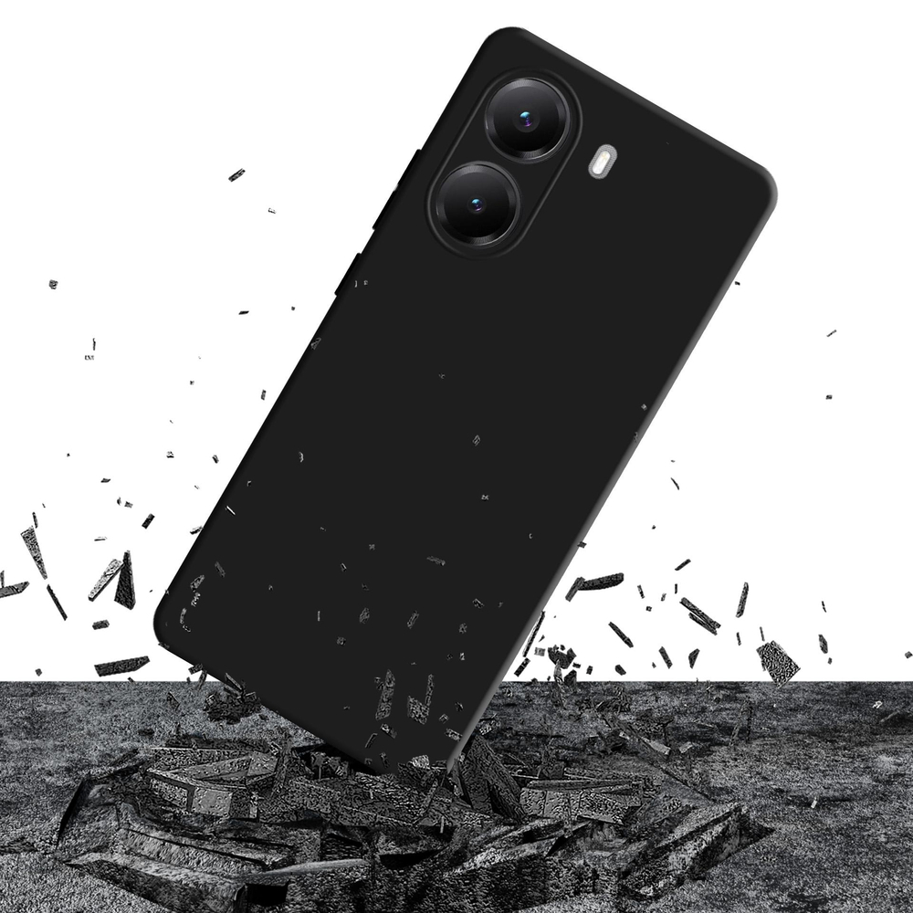 3mk Matt Case Pro skirtas Xiaomi Poco X7 Pro 5G - Matinė juoda