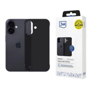 3mk Just20g matinis dėklas, skirtas Apple iPhone 16 Plus – matinė juoda