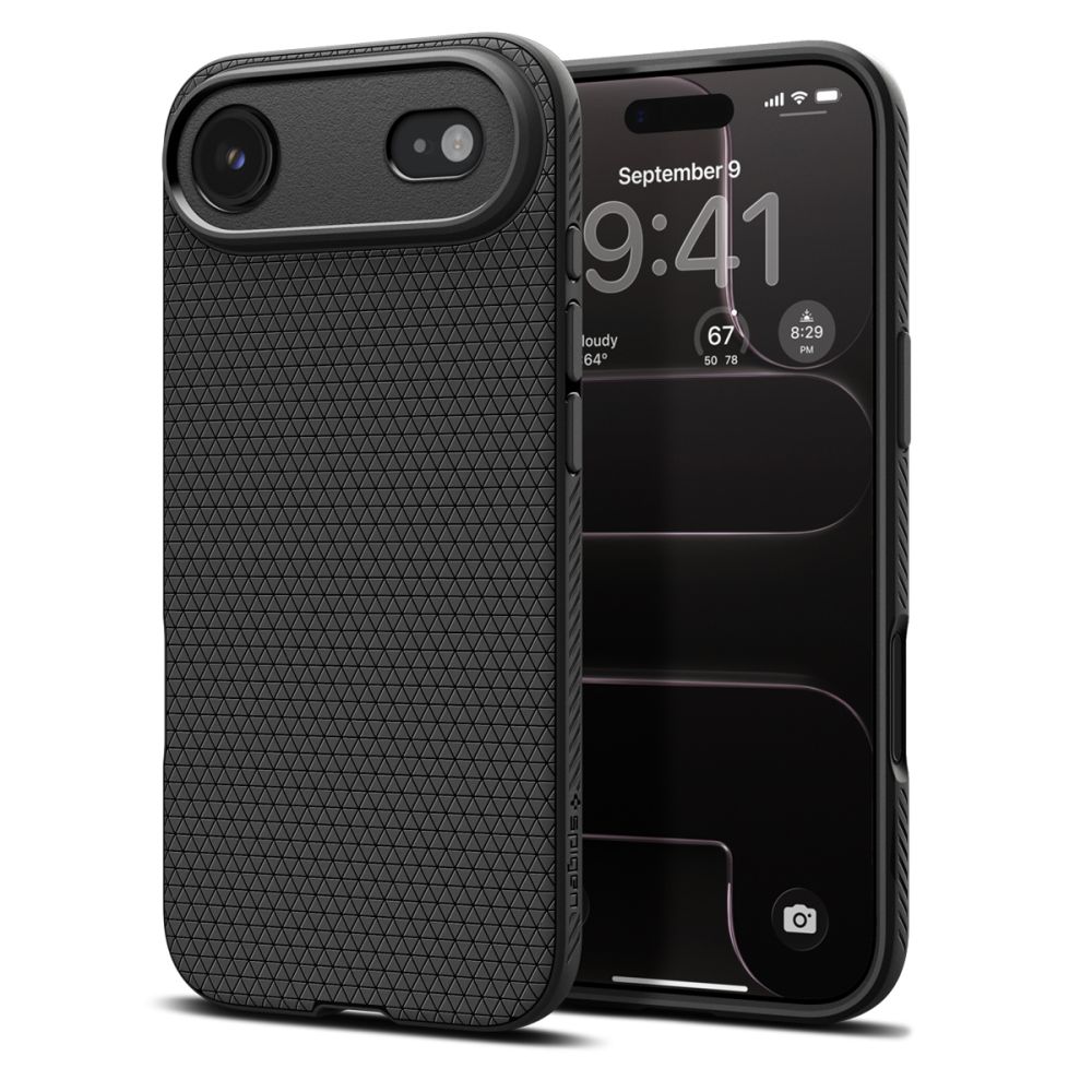Dėklas Spigen Liquid Air iPhone Air, matinis juodas