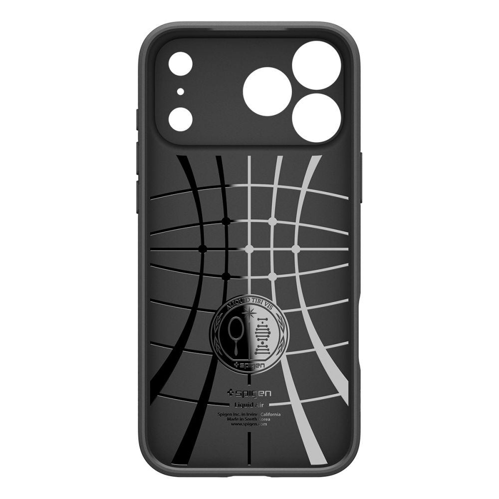 Dėklas Spigen Liquid Air iPhone 17 Pro Max, matinis juodas