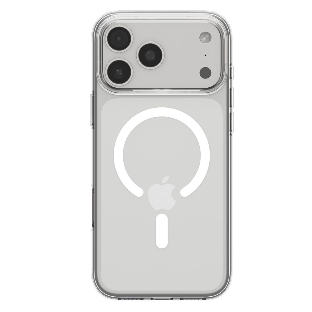 Dėklas Spigen Liquid Crystal MagSafe iPhone 17 Pro Max, skaidrus/baltas