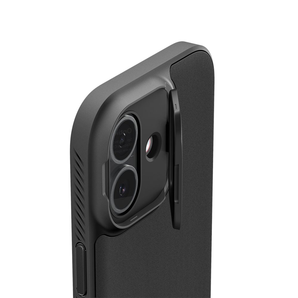Dėklas Spigen Optik Armor Mag MagSafe iPhone 17, juodas