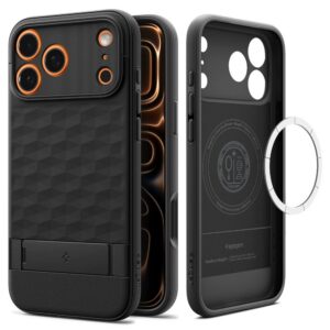 Spigen Parallax S MagSafe dėklas iPhone 17 Pro – juodas