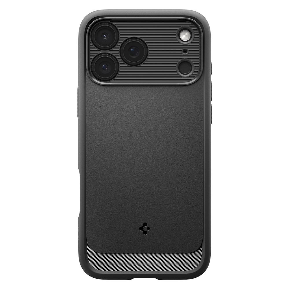 Dėklas Spigen Rugged Armor Mag MagSafe iPhone 17 Pro, matinis juodas