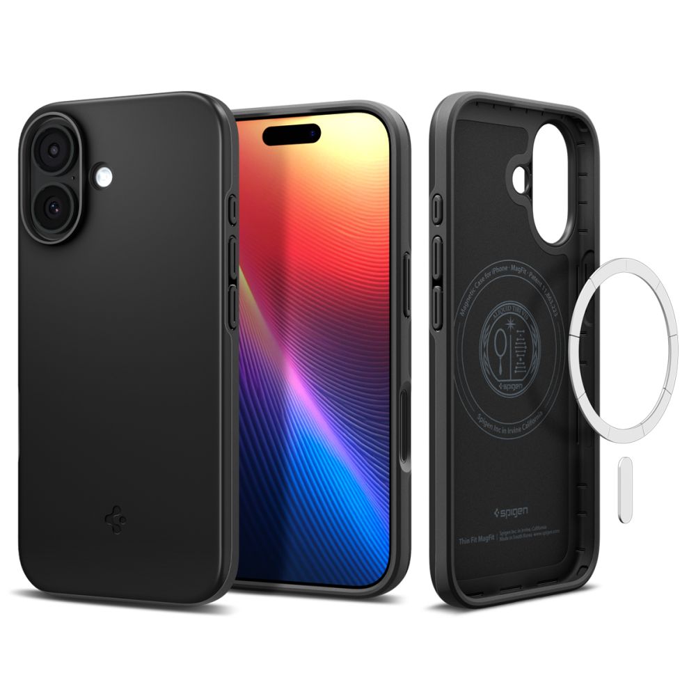 Dėklas Spigen Thin Fit Mag iPhone 17, juodas