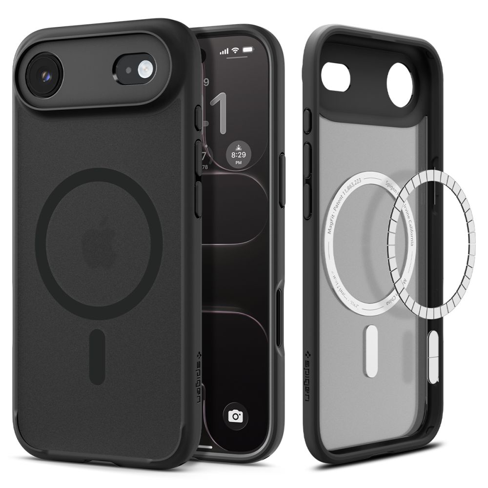 Dėklas Spigen Ultra Hybrid Mag iPhone Air, matinis juodas
