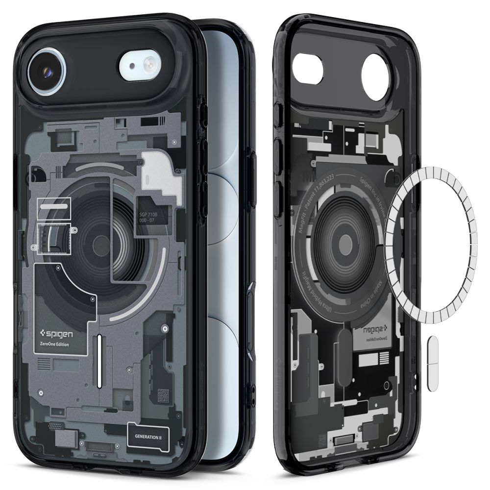 Dėklas Spigen Ultra Hybrid MagSafe iPhone Air, juodas