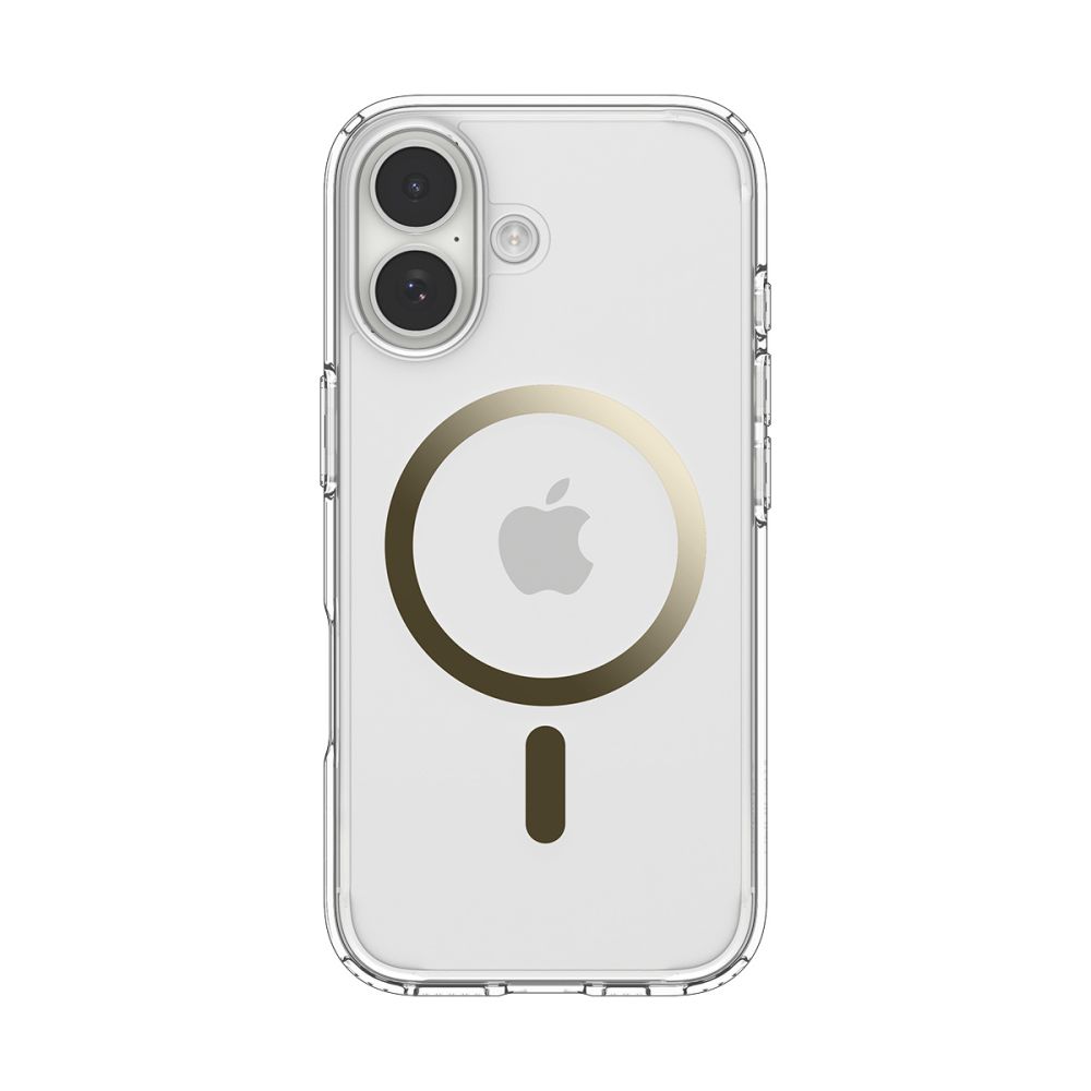 Dėklas Spigen Ultra Hybrid Mag MagSafe iPhone 17, skaidrus/auksinis