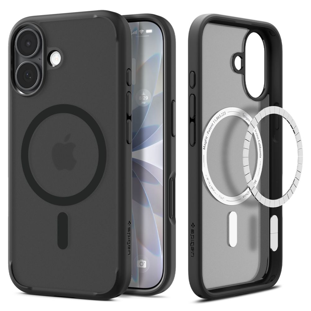 Dėklas Spigen Ultra Hybrid MagSafe iPhone 17, matinis juodas