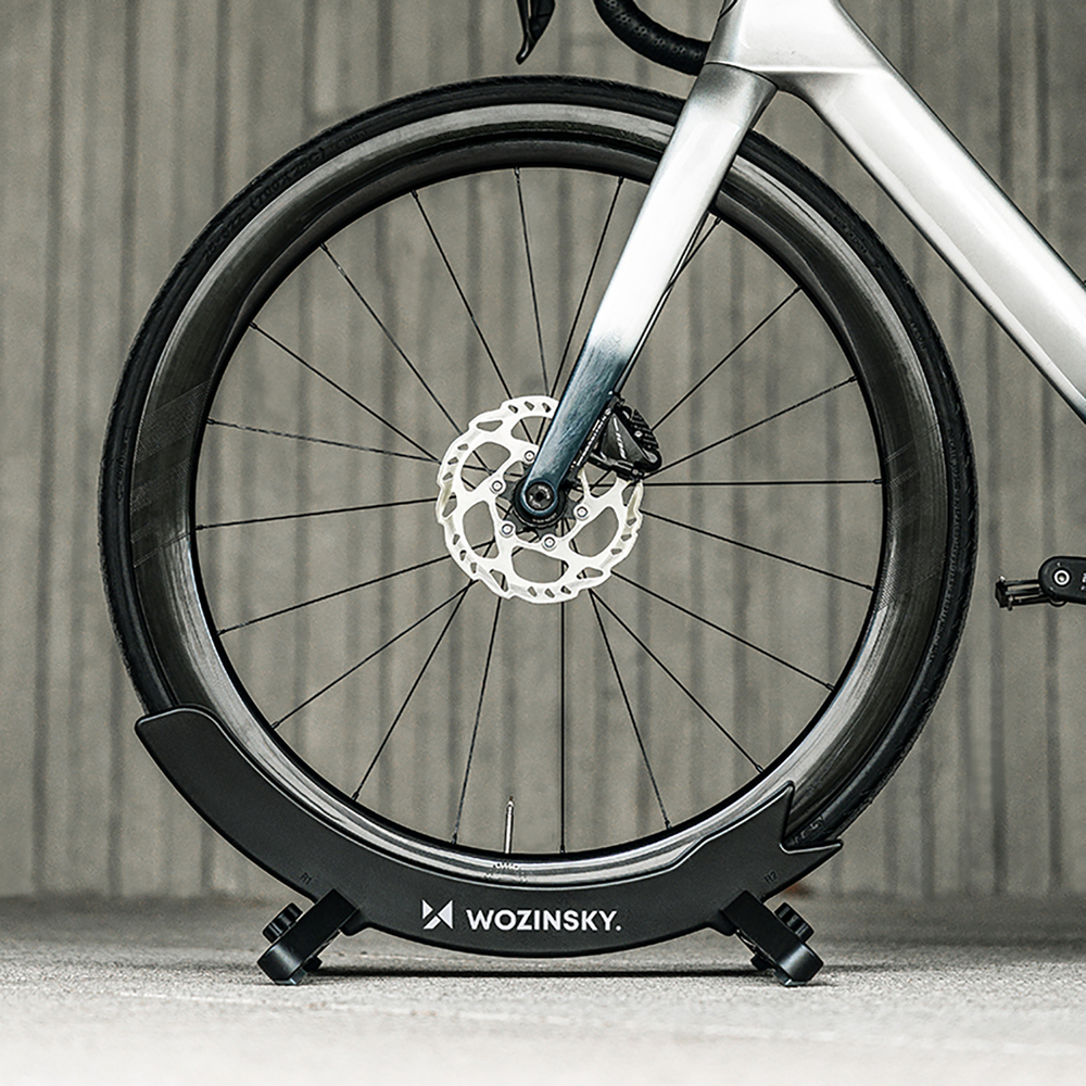 Wozinsky WSR-02 dviračių stovas, stabilus, dviračio ratams - juodas