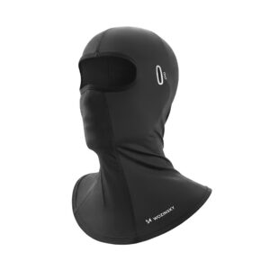 Wozinsky WKM-02B Balaclava veido kaukė motociklams ir dviračiams su akinių skylėmis - Juoda