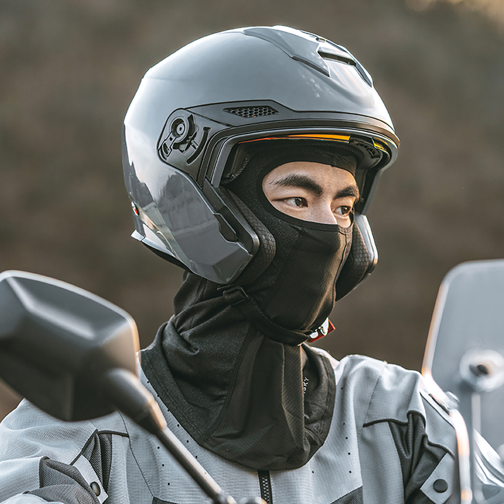 Wozinsky WKM-03B veido kaukė motociklams, dviračiams - žieminė balaclava - juoda