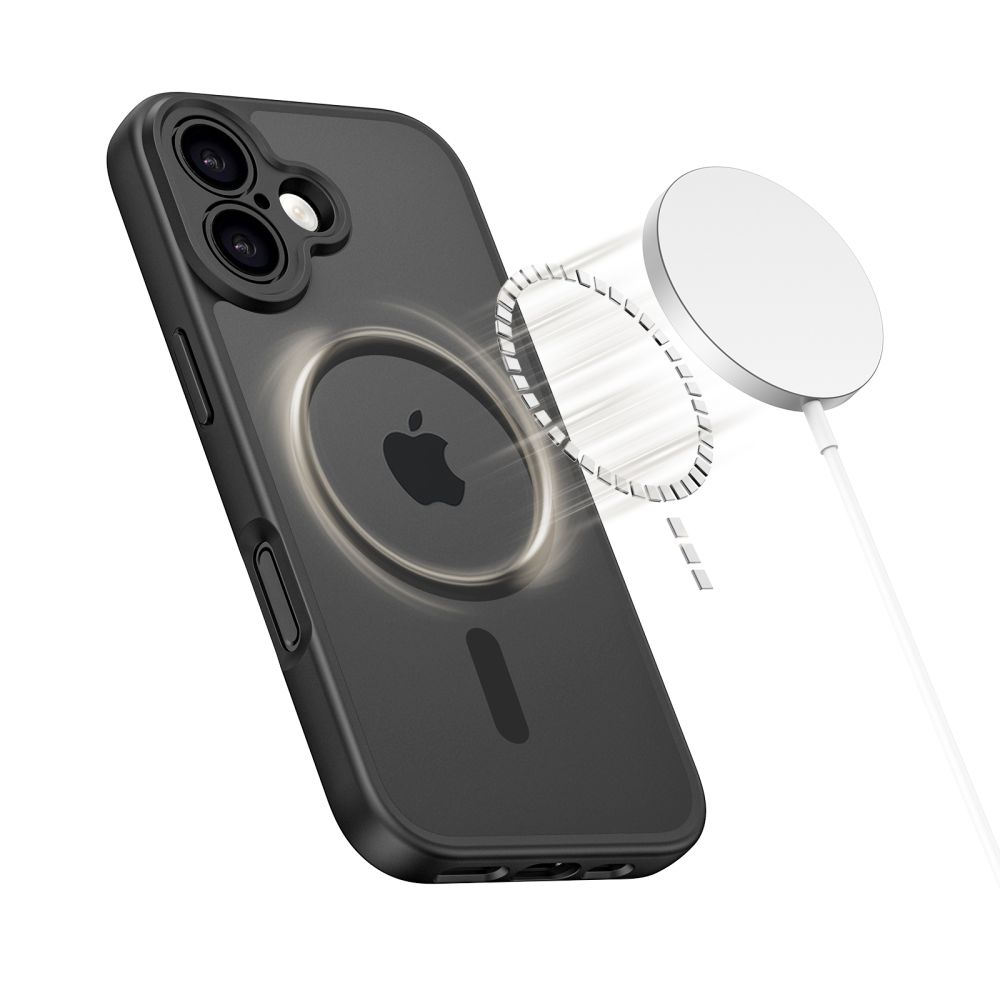 Dėklas iPhone 17 Tech-Protect BasicMag MagSafe, matinis juodas