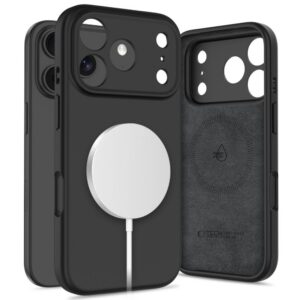 Dėklas Tech-Protect Silicone Magsafe iPhone 17 Pro Max, juodas