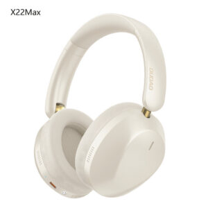 „Dudao X22 Max“ belaidės „Bluetooth“ ausinės su ANC – smėlio spalvos