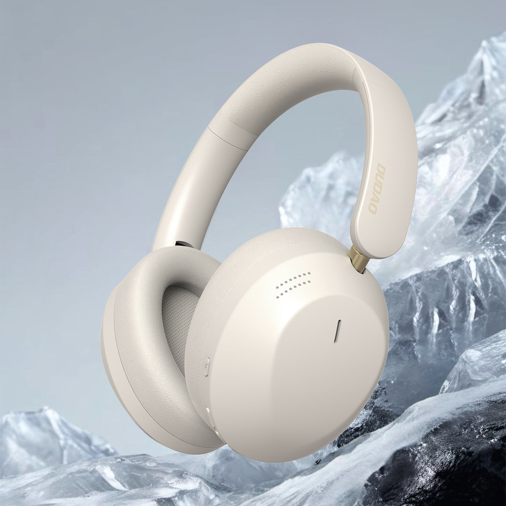 „Dudao X22 Max“ belaidės „Bluetooth“ ausinės su ANC – smėlio spalvos