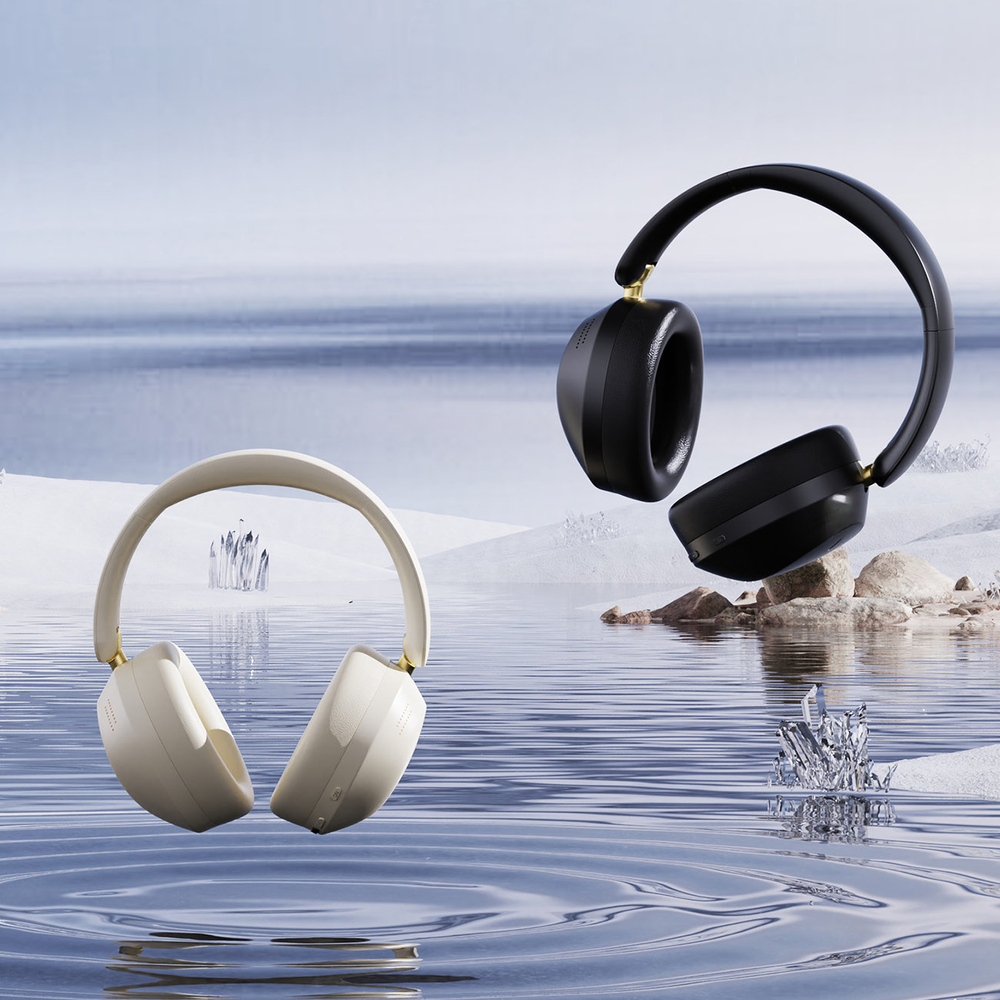 „Dudao X22 Max“ belaidės „Bluetooth“ ausinės su ANC – smėlio spalvos