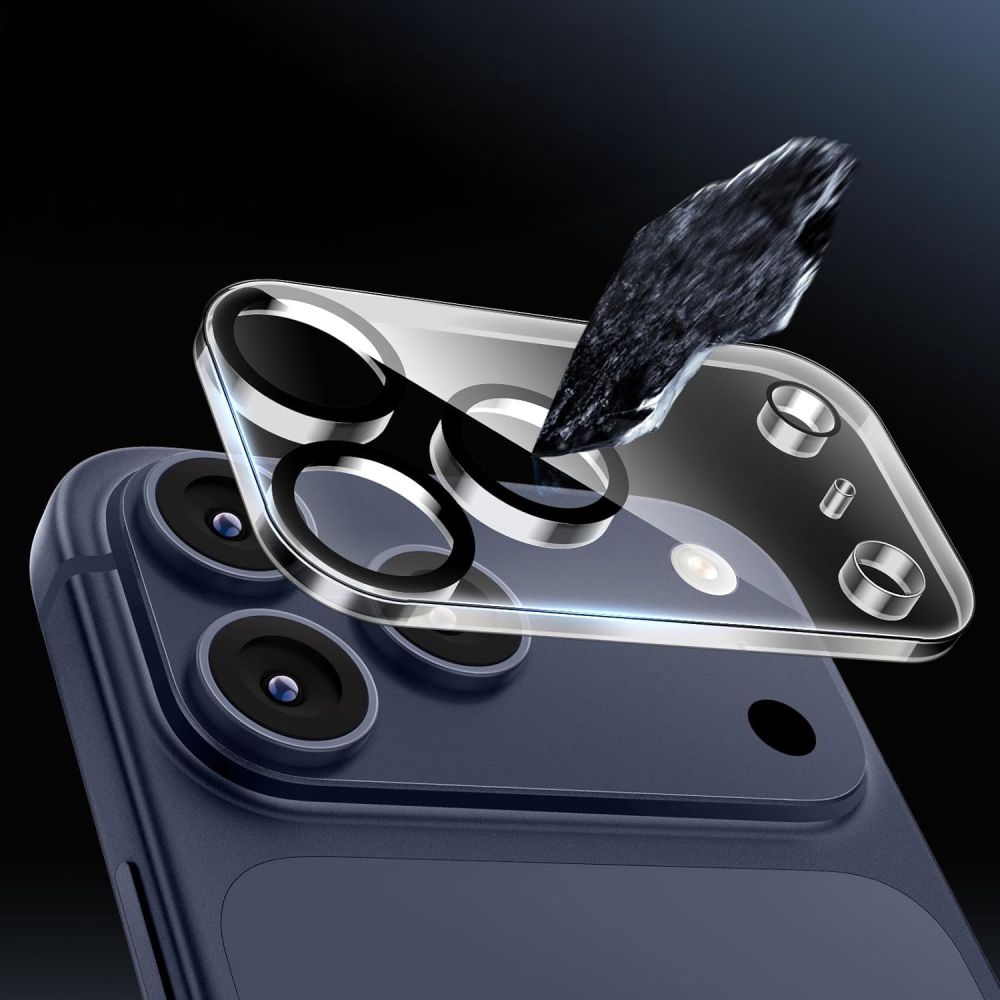 Kameros apsauginis stiklas Tech-Protect Cam Fit+ iPhone 17 Pro Max, skaidrus