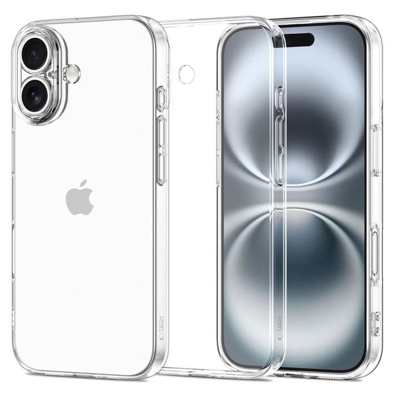 Dėklas Tech-Protect FlexAir iPhone 17, skaidrus