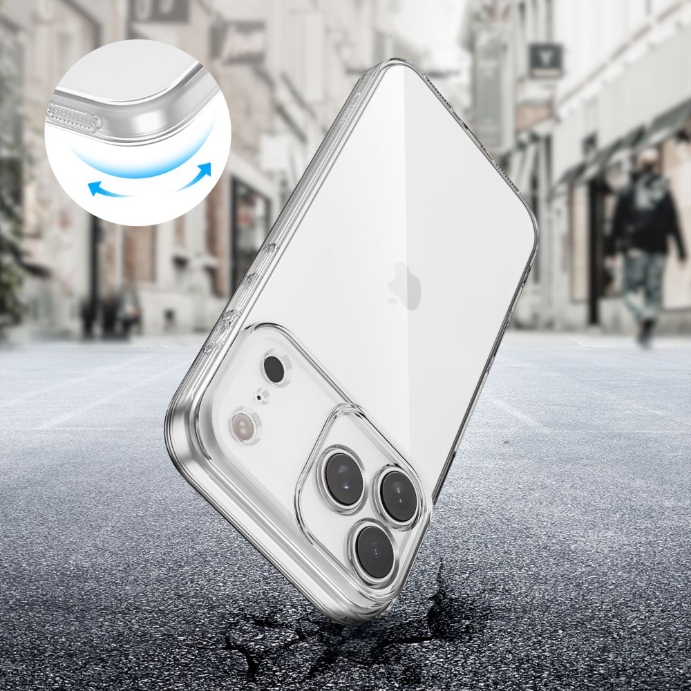 Dėklas iPhone 17 Pro Max Tech-Protect FlexAir, skaidrus