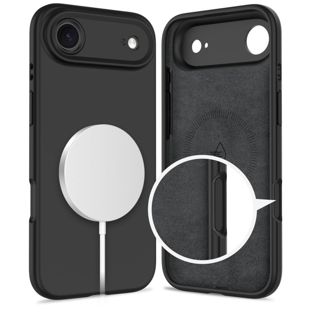 Dėklas Tech-Protect Silicone Magsafe iPhone Air, juodas