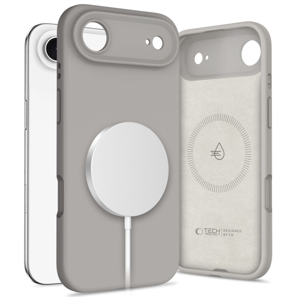 Dėklas Tech-Protect Silicone MagSafe iPhone Air, pilkas