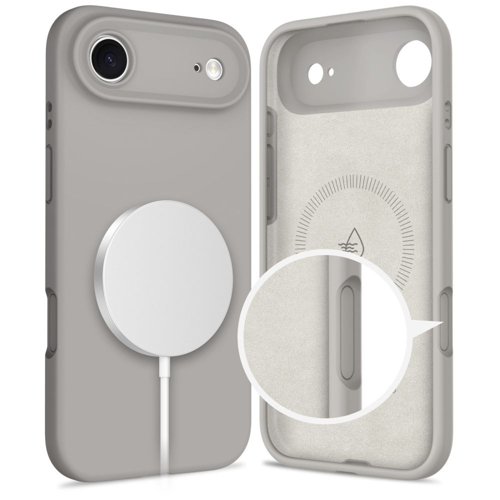 Dėklas Tech-Protect Silicone MagSafe iPhone Air, pilkas