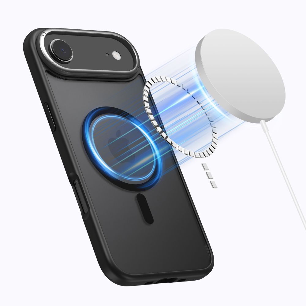Dėklas Tech-Protect MagEdge iPhone Air, matinis juodas/pilkas