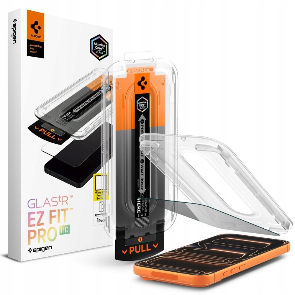 Apsauginis stiklas su privatumo filtru Spigen Glas.tR EZ Fit Pro AC iPhone 16 Pro / 17 / 17 Pro