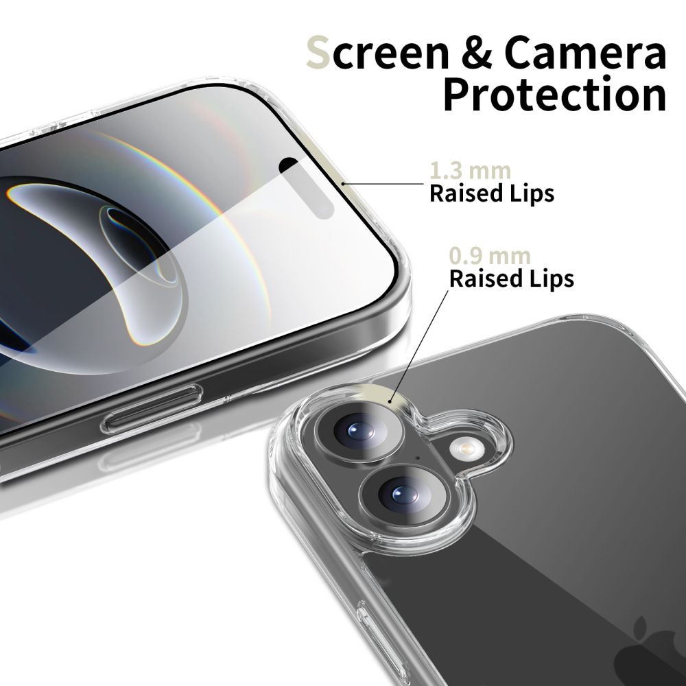 Dėklas iPhone 17 Tech-Protect FlexAir Hybrid, skaidrus