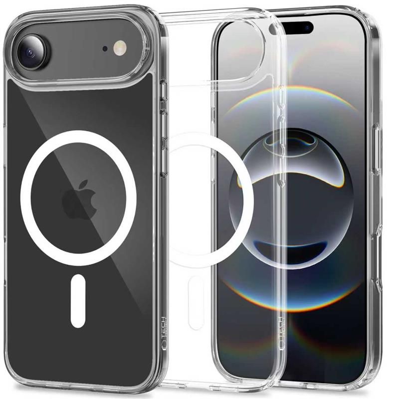 Dėklas Tech-Protect FlexAir Hybrid MagSafe iPhone Air, skaidrus