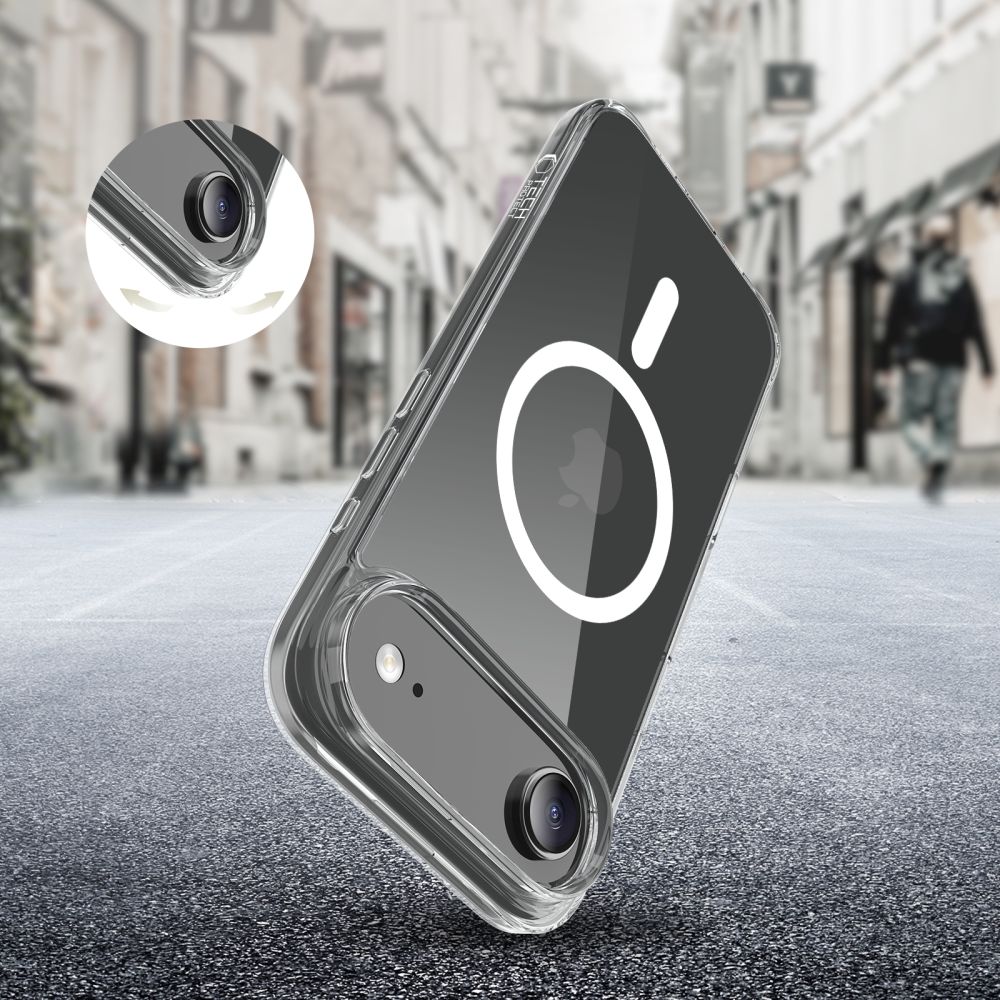 Dėklas Tech-Protect FlexAir Hybrid MagSafe iPhone Air, skaidrus